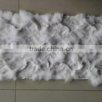 wholesale price white fox leg fur blanket