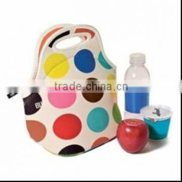 Fashion colorful neoprene lunch tote bag with different style