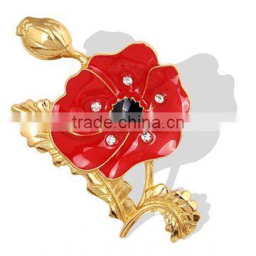 New style poppy brooch for remembrance day