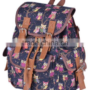 unique design made in China ladies canvas backpack