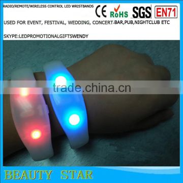 2016 newest rfid silicone wristbands,RFID concert silicone led flashing wristbands as a ticket wholesale