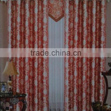 100%Polyester High-end Unique Floral Jacquard Shade Curtains Jacquard Blackout Jacquard Curtain Panel