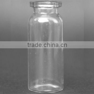 Clear tublar glass vials made of low borosilicate glass