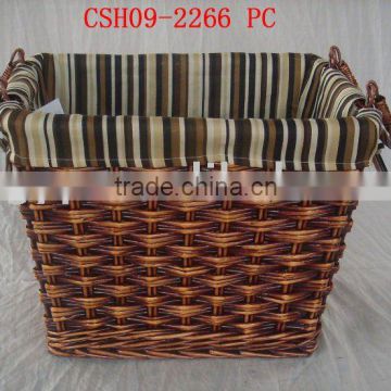 new style of willow storage basket with movable handle
