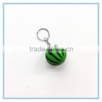 Promotional Anti Stress Printed PU Watermelon KEYRING