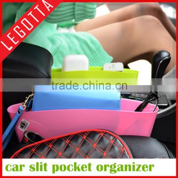 Fountional mini organizer portable seat side plastic car pocket promotional