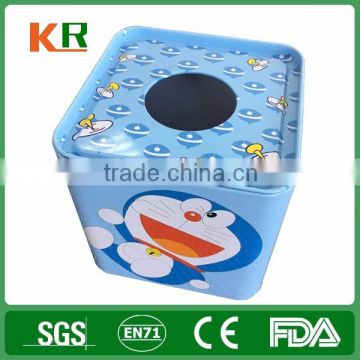 High quality Round tissue tin box
