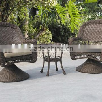 55 SETS available-outdoor steel pe round rattan lounge set