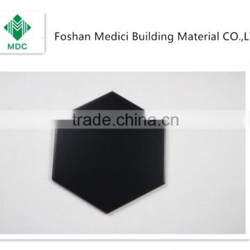 200*230*115mm black hexagon tile floor