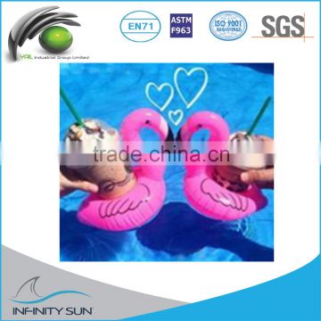Inflatable Palm Island Float Cup Holder, Inflatable Flamingo Float Drink Holder