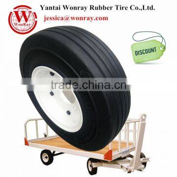 Solid Tyre 4.00-8 for Airport ground support equipment luggage trolley