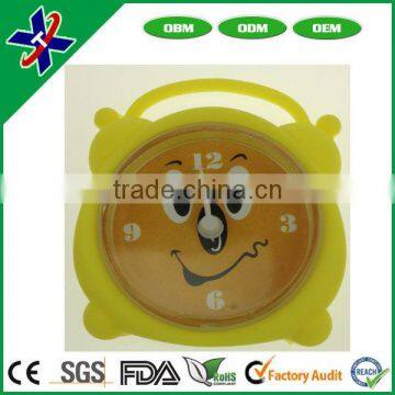 Cute design cheap silicon clock promotional cheap small table clock