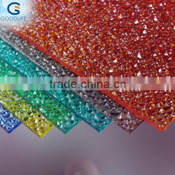 UV Coating 4/6/8/10/12mm plexiglass embossed sheet for decorative ceiling plates