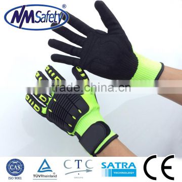NMSAFETY 13 knit HPPE liner anti-impact cut resistant mechanical tactical gloves