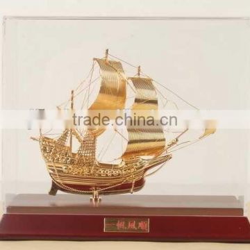 Luxury Shinning Sailing boat , Ship Model For Home Decoration JC-04