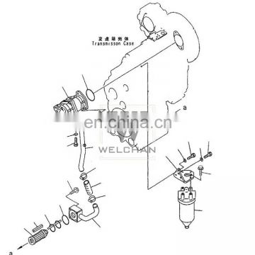 Wheel Loader Tandem Part WA380-3C Hydraulic Gear Double Pump 705-51-20440 Transmission Pump