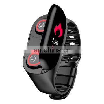 Earphone and Watch 2 in 1 New 2019 Bracelet Waterproof Wrist Sport Band Wireless Bluetooth Headphone Smart Watch Free Shipping