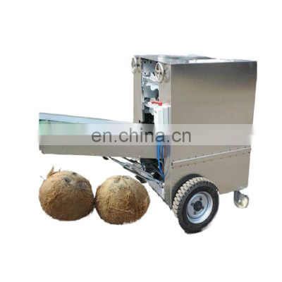 Coconut First Layer Fiber Peeled Off Removal Machine Coconut De Husking Machine