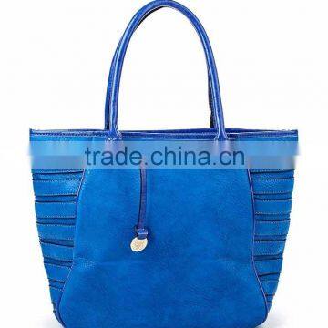 Blue ladys handbag 2016 new style handbag china supplier