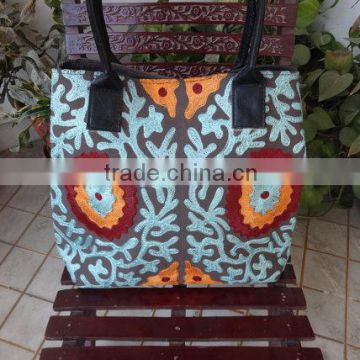 Womens Handmade Handbags, Suzani Bag, Hobo Bag Handbag, Ethnic Embroidery Beach Bag, Shoulder Bag, Large Tote Bag, Made In India
