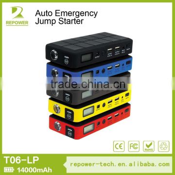 Shenzhen OEM 12v mini battery booster 12000mah mini car jump starter car battery charger emergency car jumper starter