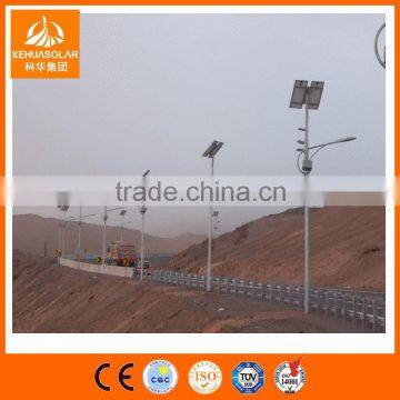 2015 hot dip galvanized steel pole solar street lighting high mast poles