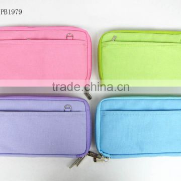 hot sell canvas fabric multifunctional cosmetic bag