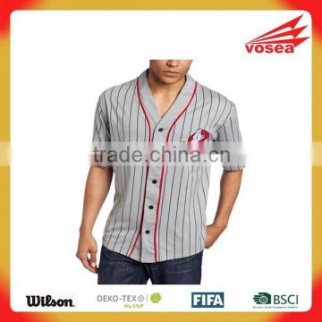 Beautiful high quality stripe baseball jersey for men