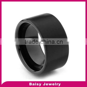 china supplier Fashion 12mm tungsten and titanium ring jewelry wholesale