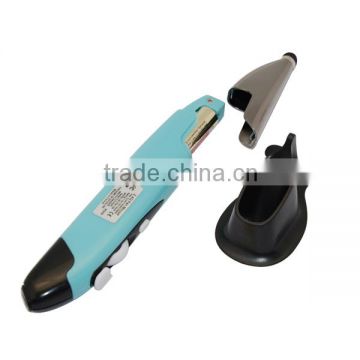 new design patent 2.4g wireless optical touch pen mouse without mouse hand