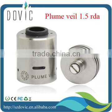 2014 hot selling plume veil 1.5 rda clone