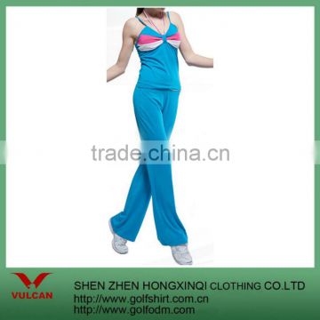 hot sales fitness blue Yoga and Bodybuilding suit