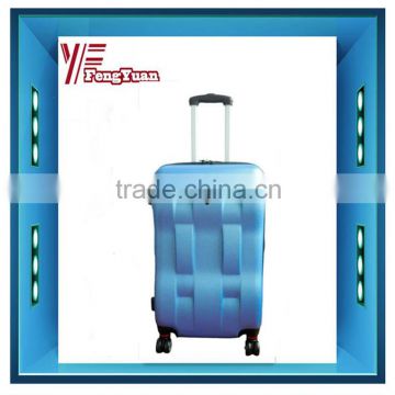 2014 china supplier cheap free custom logo abs TROLLEY CASE with 8 wheels