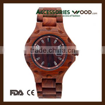wrist watch man or woman wooden watches red sandalwood