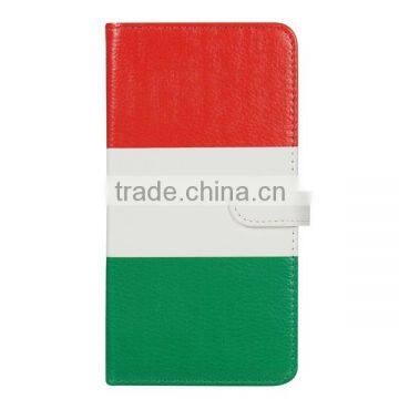high definition UV printing PU cell phone cover with magnet belt