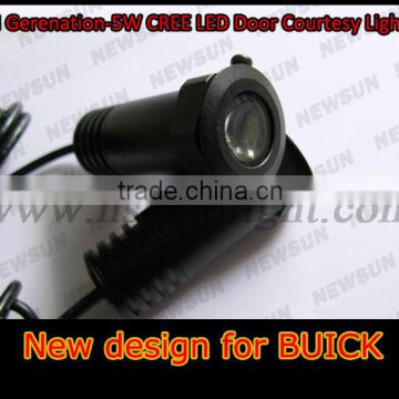 2014 car accessories new arrival!Auto car logo led door lamp,10w led courtesy lights for buick 7000k white lamp