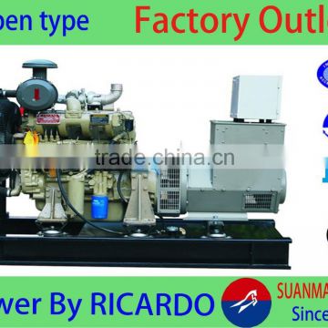 Ricardo engine open or movable or silent diesel generator 30kw