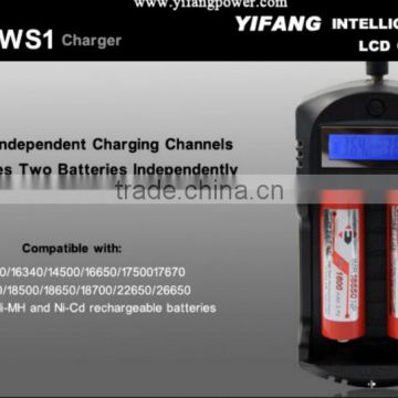usb charger EFAN WS1 smart LCD charger for Li-ion/Ni-MH/Ni-CD batteries