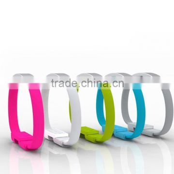 New design portable USB Charger Bracelet Cable micro usb cable for iphone 6/6s