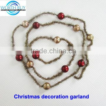 Vintage beads & tinsel decorated christmas pearl beaded garland supplier