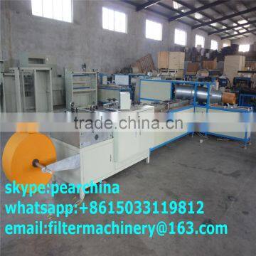 Alibaba hot sale air filter paper pleating and gluing loading machine