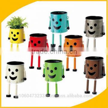 Pretty and Colorful animated flower pot Flower pot at reasonable prices small lot order available