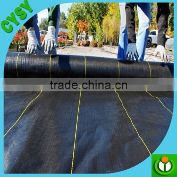 temporary used anti root mat recycled pp plastic weed mat,cheap ground cover fabric,black weed control cloth with green stripe