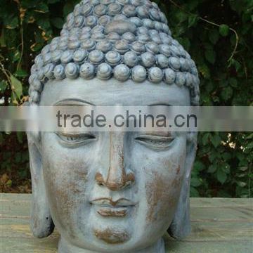 Chinese style fibrstone made buddha head for wholesale