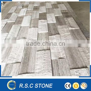 Grey wood marble artificial stacked stone