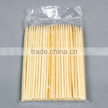 Factory hot sale Barbecue bamboo sticks Natural high quality disposable round bamboo skewer for BBQ