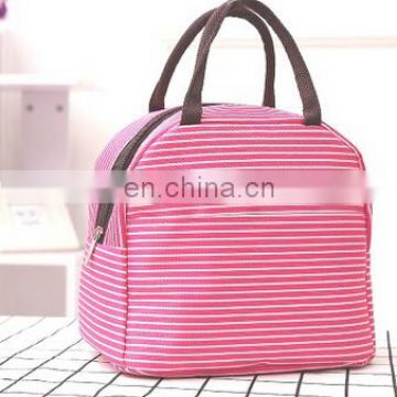 Portable Thermal Lunch Bags for Women Men Multifunction Oxford Striped Large Storage Tote Food Picnic insulation Bags
