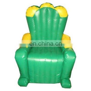 2012 Red inflatable king chair in green
