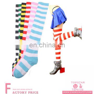 Long tight socks with stripes wholesale striped tube socks