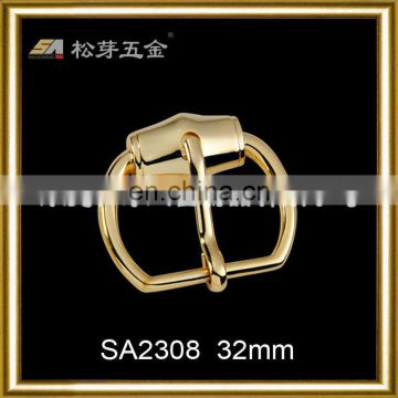 Song A Metal Customized Zinc alloy thong buckle shiny color 32mm pin buckle